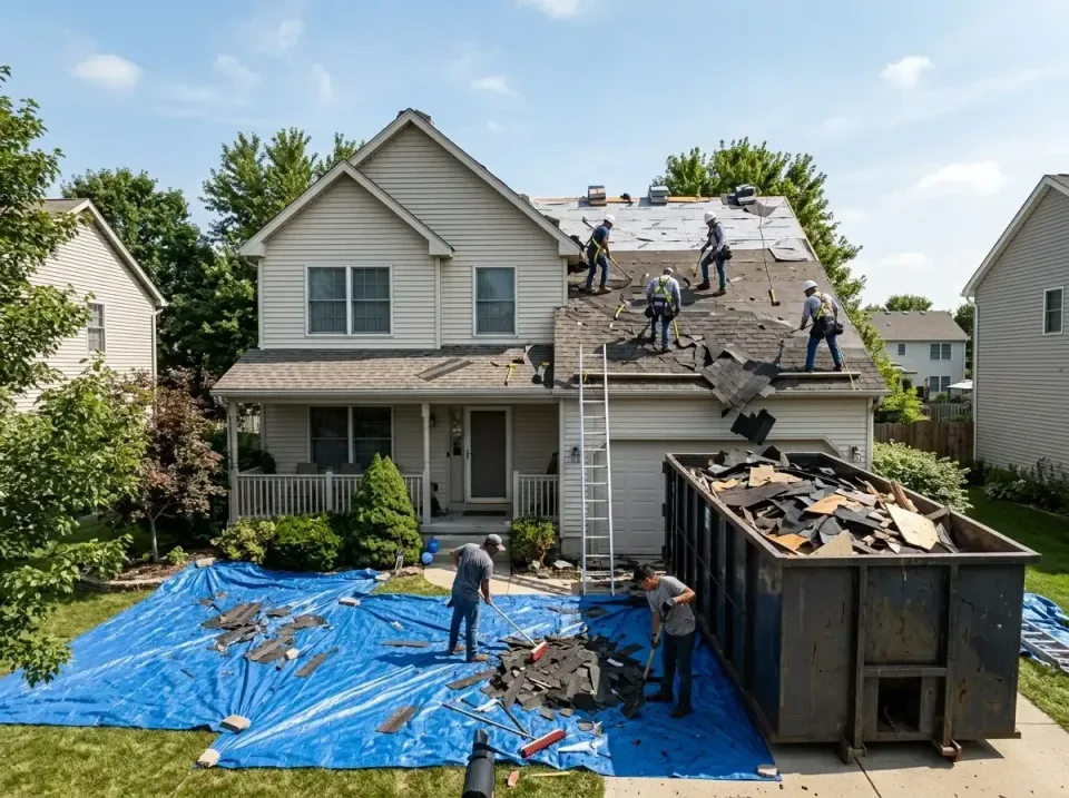 roof-replacement-debris-remova-004 — frequently asked questions, Cheapest Dumpster Rentals in Georgetown, IL